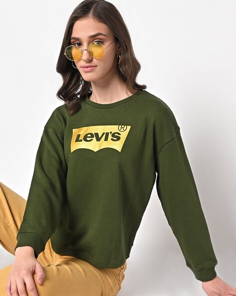 Buy Olive Sweatshirt & Hoodies for Women by LEVIS Online 