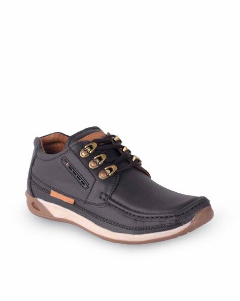 leather casual shoes