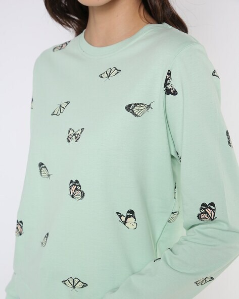 mint green sweatshirt womens