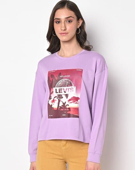 Pink Levi's Diana Graphic Sweatshirt Levis Pink Sweatshirt