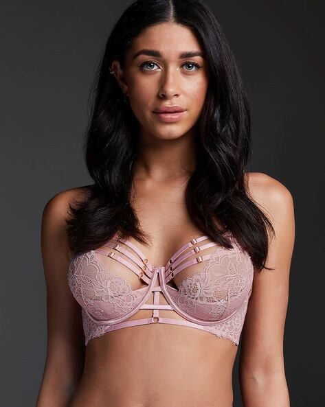 Buy Hunkemoller Pale Mauve Imme Non Wired Plunge Bra for Women