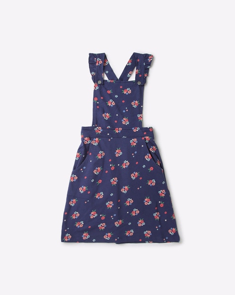 Dungaree frock cheap dress