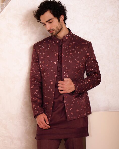 Floral embroidered outlet jacket mens