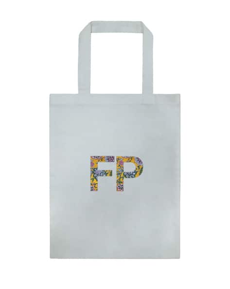 Typographic Print Tote Bag