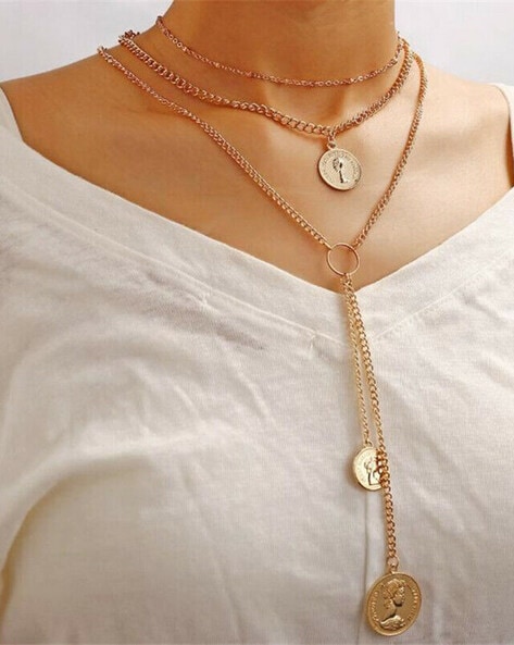 Buy Gold Toned Necklaces Pendants for Women by The Pari Online