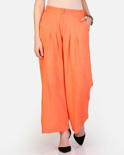 Pleated Palazzos with Insert Pockets Price in India