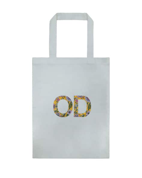 Typographic Print Tote Bag