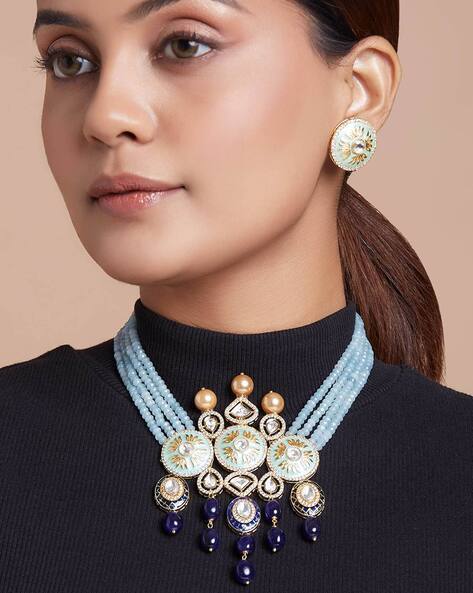 Buy Blue FashionJewellerySets for Women by Joules By Radhika