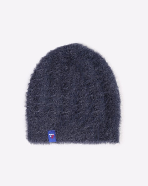 Boys Fur Textured Winter Beanie