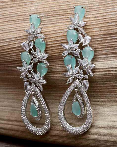 Dangle Diamond Earrings #106326 - Seattle Bellevue | Joseph Jewelry