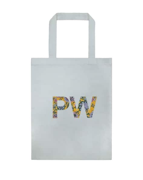 Typographic Print Tote Bag
