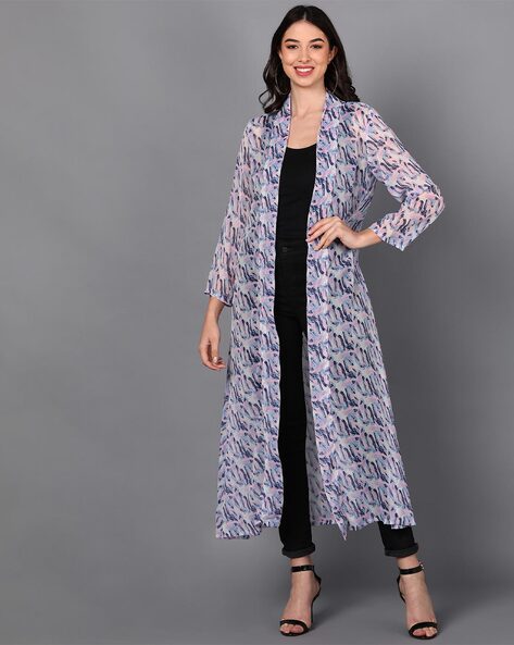 Long chiffon outlet shrug