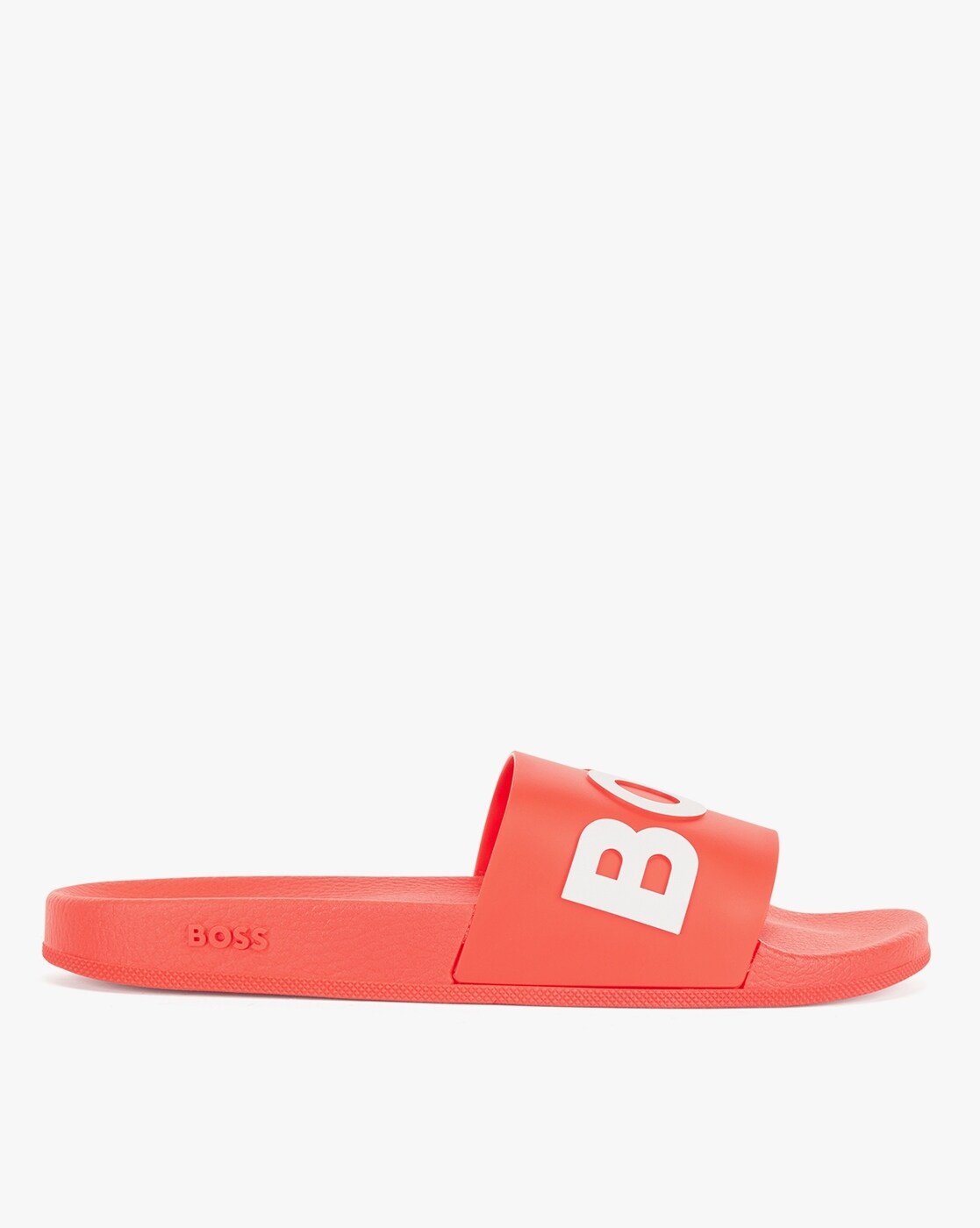 Buy BOSS Contrast Logo Strap Slides Red Color Men AJIO LUXE