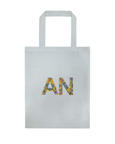 Typographic Print Tote Bag
