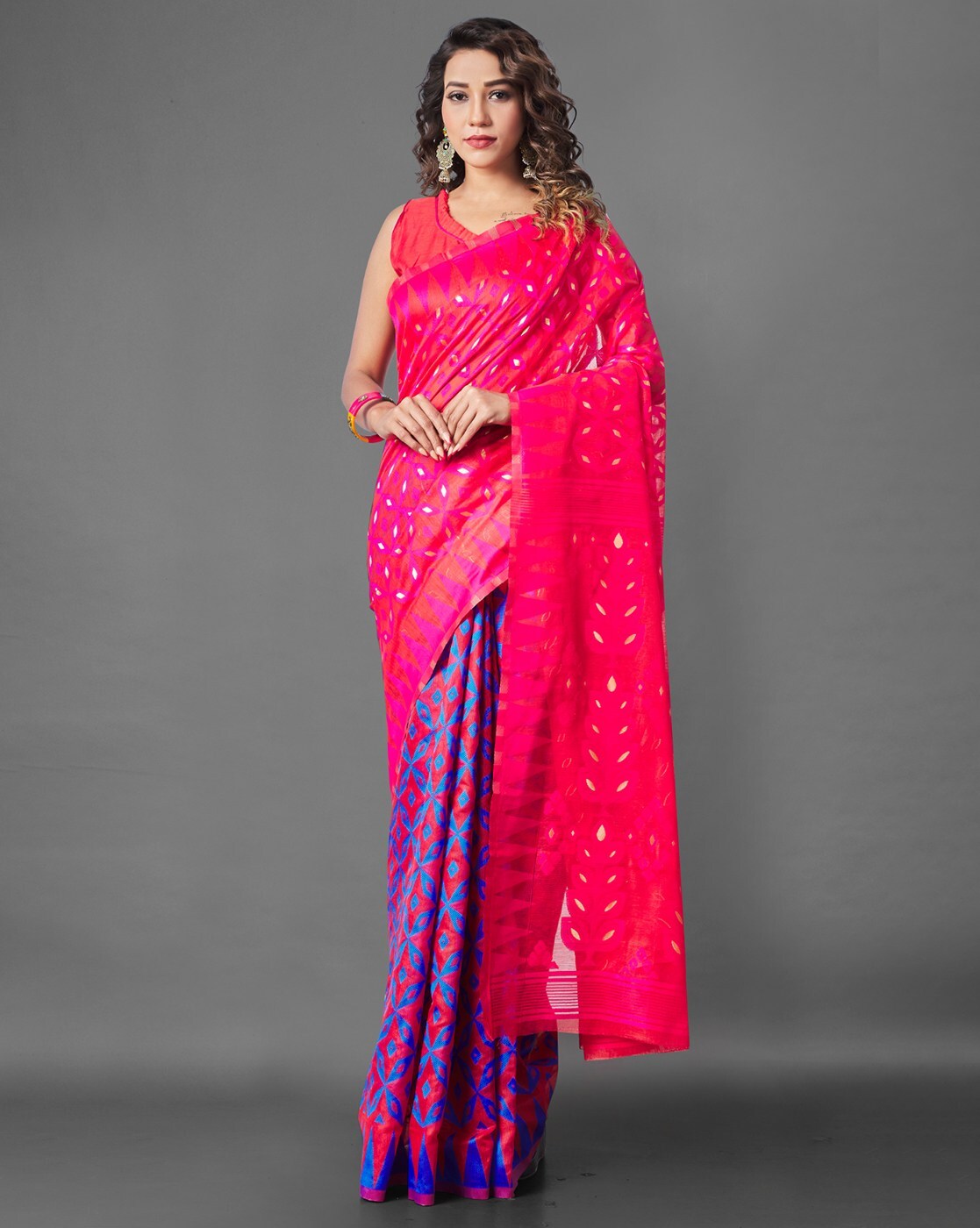 Buy Red Sarees for Women by WUXI Online