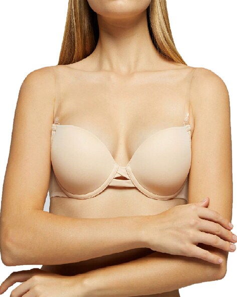 Buy Yana Women Beige Cotton Blend Full Coverage Non Padded Bra (40A) Online  at Best Prices in India - JioMart.