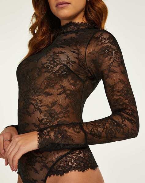 Carsone Lace Panelled Bodysuit