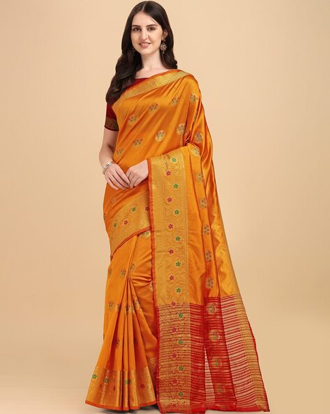 Floral Pattern Traditional Saree
