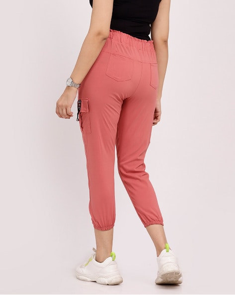 Cargo Pants with Elasticated Waist and Cuffs