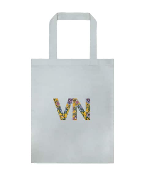 Typographic Print Tote Bag
