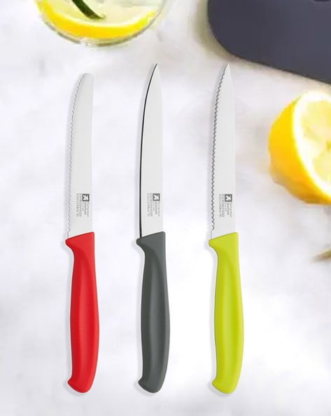 Elevate™ SlimBlock 5-piece Multicolour Knife Set with Sharpener