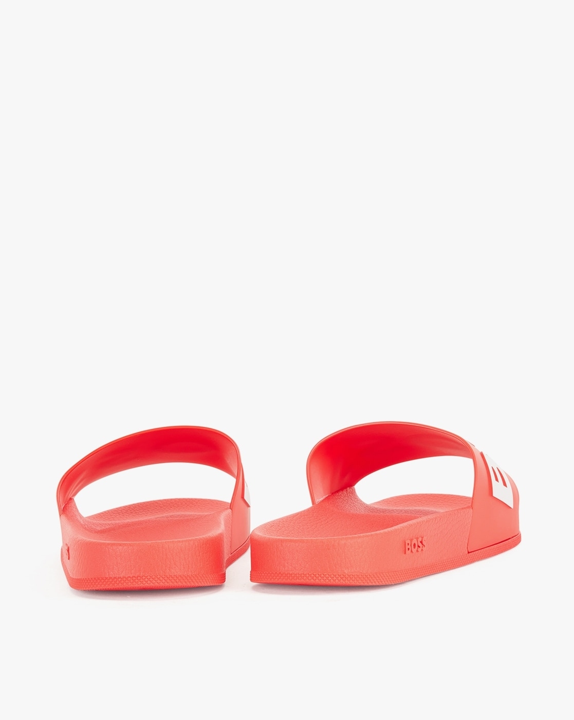 Buy BOSS Contrast Logo Strap Slides Red Color Men AJIO LUXE