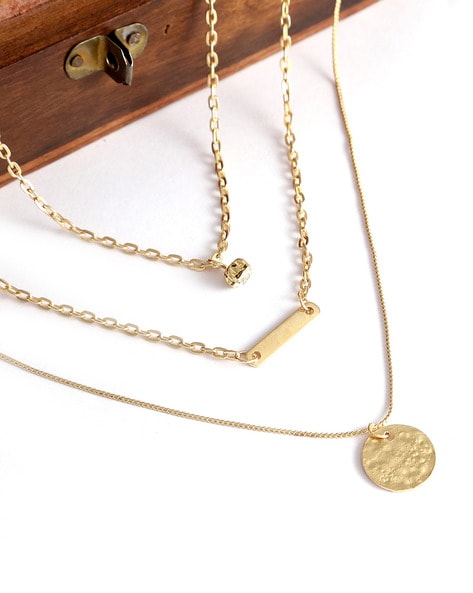 Buy Gold-Toned Necklaces & Pendants for Women by The Pari Online