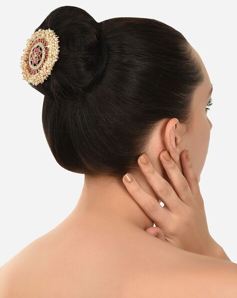 Buy CPI Artificial Flowers Women Hair Accessories Stylish Hair Accessories  for Girls Hair Bun Pin Stylish Accessories for Bridal Wedding  Anniversary Party Function Pearl Online at Low Prices in India   Amazonin
