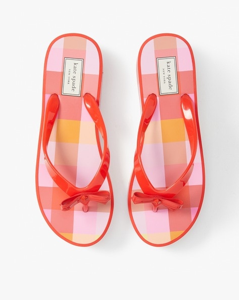 Kate spade 2025 wedge flip flops