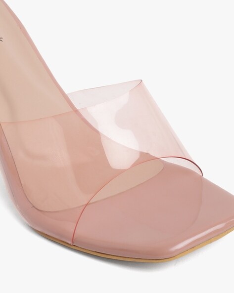 Women Synthetic Peach Heels - ADEERA - 3153034