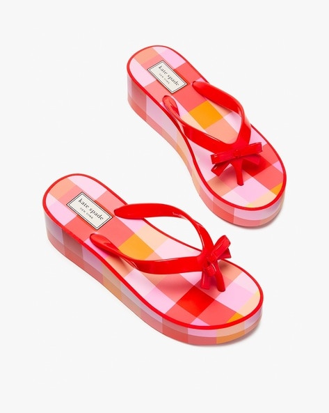 Kate spade jelly hot sale flip flops