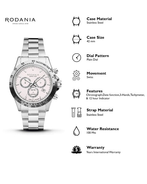 Buy Silver Watches for Men by Rodania Online Ajio