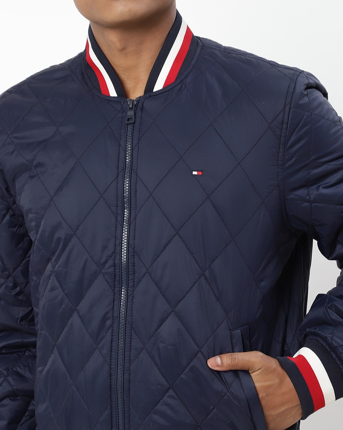 Tommy hilfiger quilted online bomber jacket