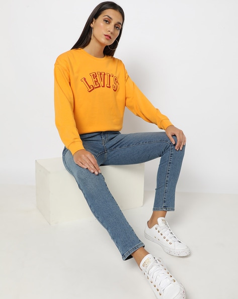Buy Orange Sweatshirt & Hoodies for Women by LEVIS Online 
