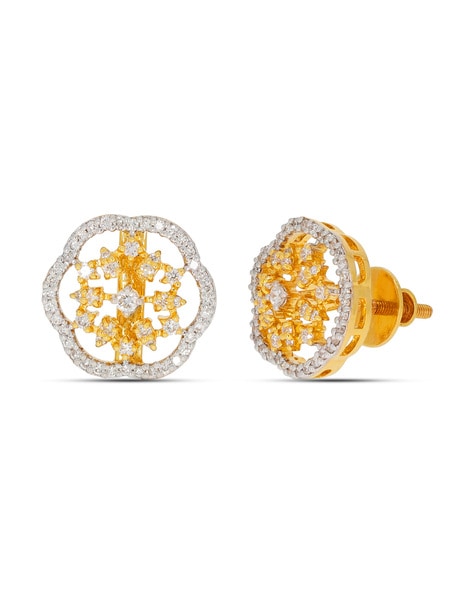 14K Gold Diamond Stud Earring – Brick City Gold