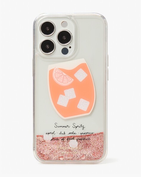 Buy KATE SPADE Campari Liquid Glitter iPhone 13 Pro Case Clear