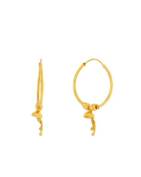 Gold Jhumka Hoop Earrings at Rs 30000/pair | Gold Earrings in Meerut | ID:  15557008691