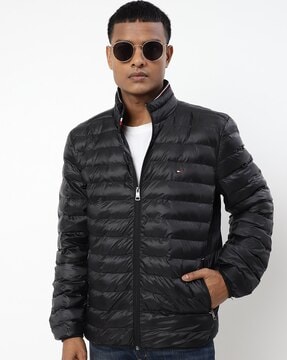 tommy hilfiger quilted zip jacket