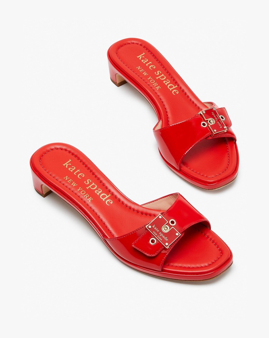 Kate spade red sandals new arrivals