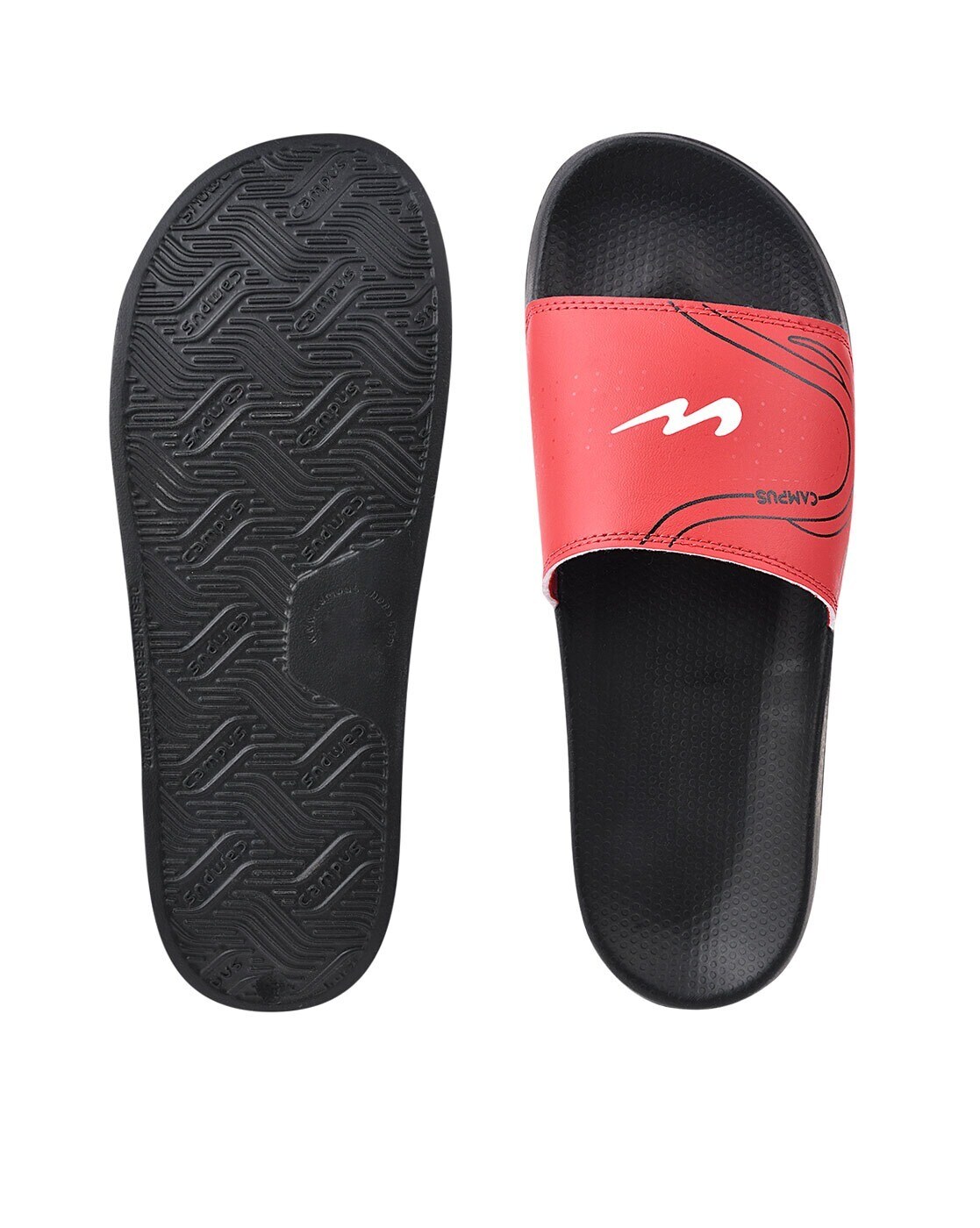 Buy Red Flip Flop Slippers for Men by CAMPUS Online Ajio