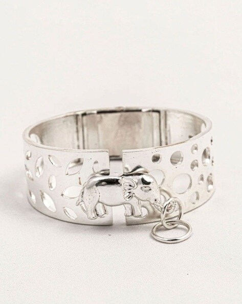 Silver & White Nautical Bangle | Anchor Bracelet For Sale - The Collegiate  Standard