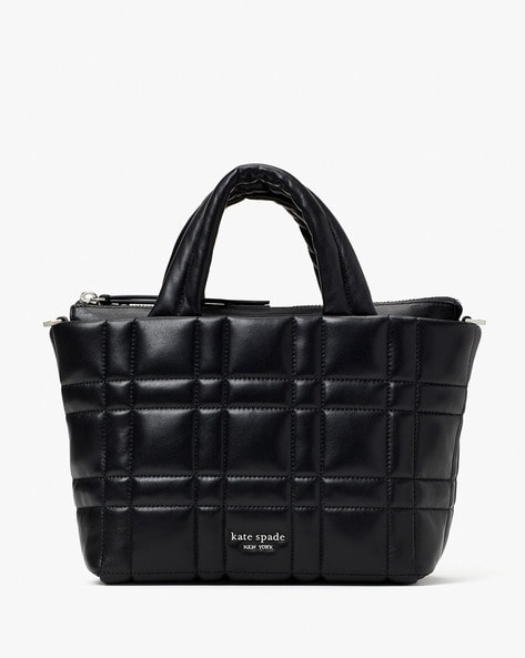 Buy KATE SPADE Softwhere Quilted Mini Tote | Black Color Women | AJIO LUXE