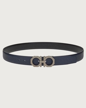 men's gancini reversible pebbled leather belt