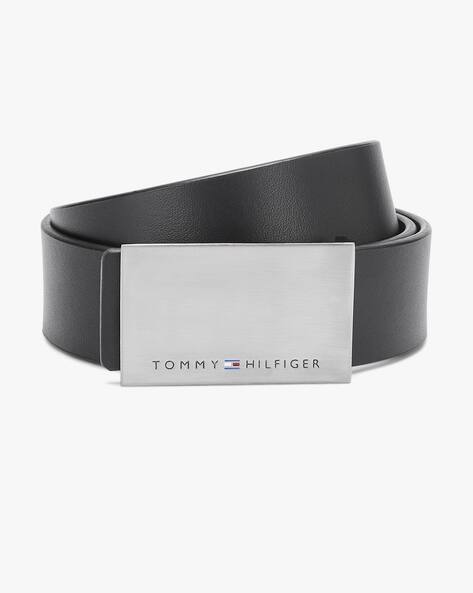 TOMMY HILFIGER Genuine Leather Belt with Buckle Closure