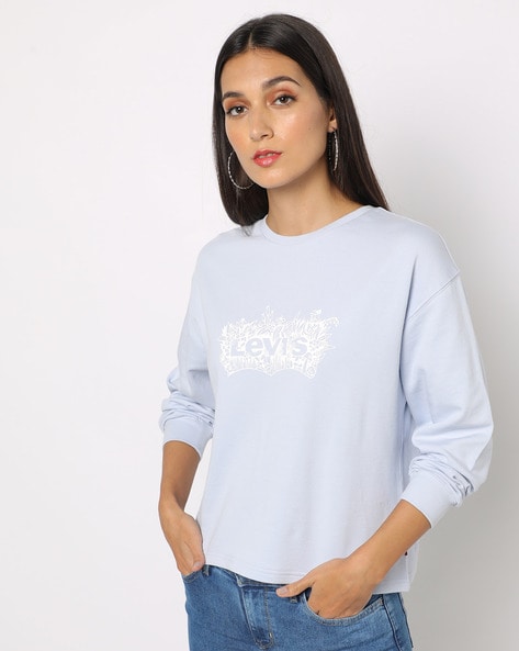 Buy Blue Sweatshirt & Hoodies for Women by LEVIS Online 