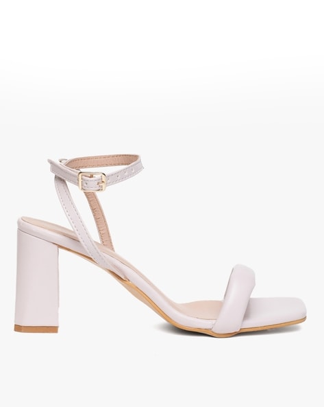 Lilac Solid Heel Sandals - Selling Fast at Pantaloons.com