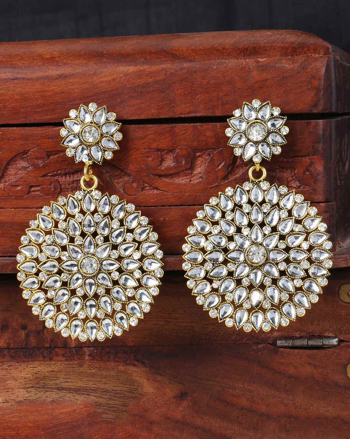 Classic Thread Tassel Round Dangle Earrings Jewellery Earrings  Drops  Free Delivery India