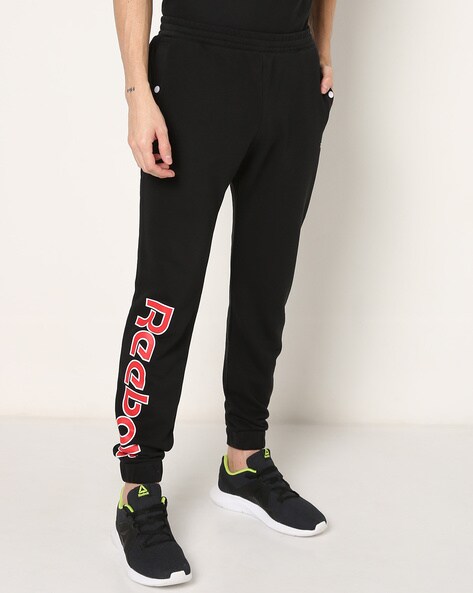Brand Print Joggers with Elasticated Waist