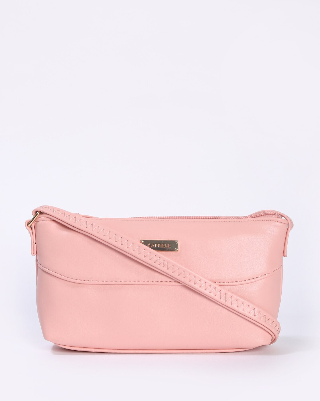 Caprese pink clearance solid sling bag