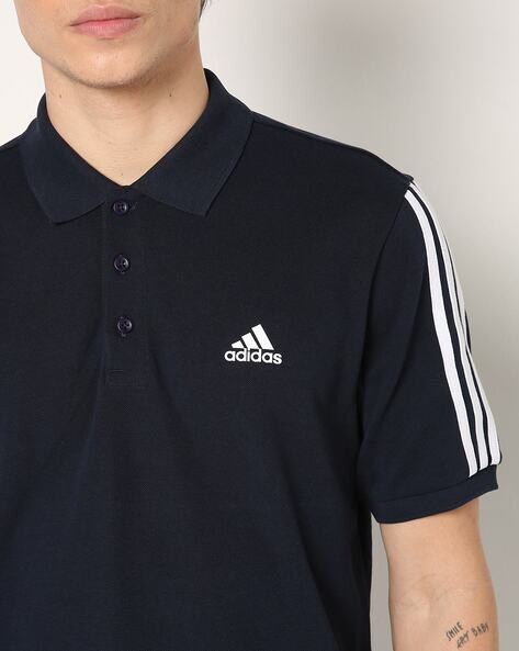 Adidas navy blue polo t clearance shirt